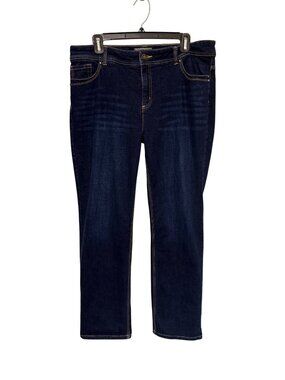 Chico's So Slimming Denim Jeans Dark Wash Blue Womans 2.5/14